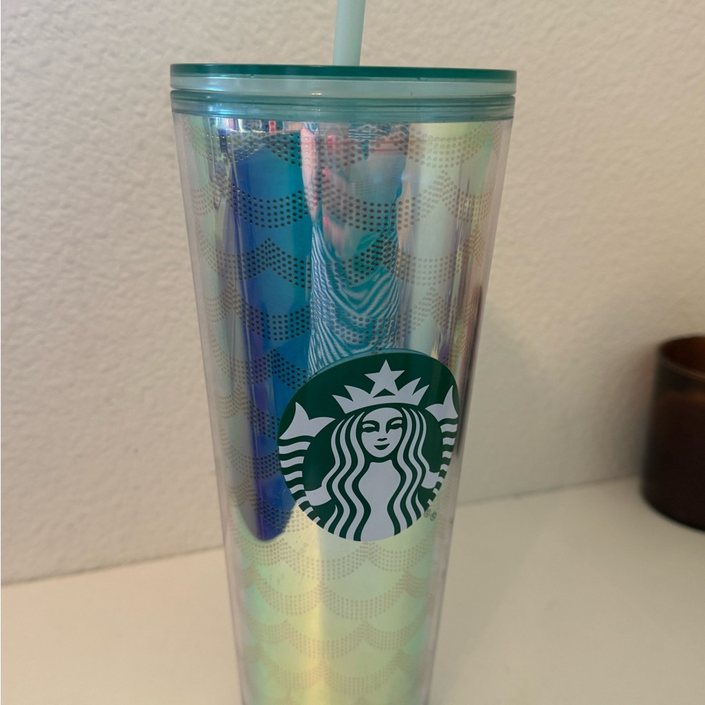 Starbucks Holographic Tumbler with Teal Lid